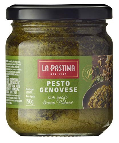 Molho Italiano La Pastina Pesto Genovese Com Queijo Grana Padano 190g