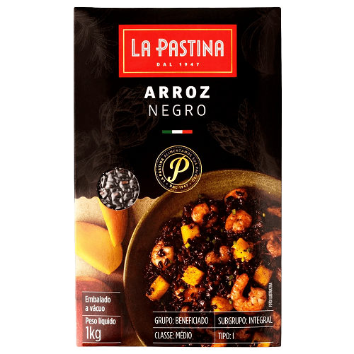 Arroz Italiano La Pastina Negro 1kg