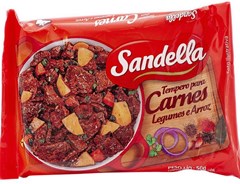 Tempero Sandella Em Po Sabor Carne Caixa Com 6x50g
