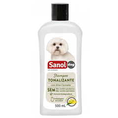 Shampoo Tonalizante De Pelos Claros Sanol Dog 500ml
