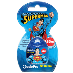 Fio Dental Infantil Jadepro Superman 50m