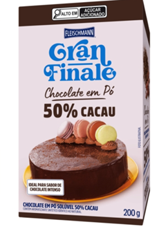 Chocolate Em Pó Gran Finale Solúvel 50% Cacau 200g