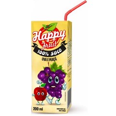 Suco Happy Fruit Uva 200ml