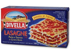 Massa De Lasanha Italiana Divella Nº 109 Lasagne Di Semola 500g
