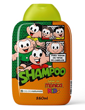 Shampoo Todos Os Tipos De Cabelos Turma Da Mônica 260ml