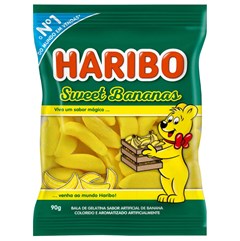 Bala De Gelatina Haribo Sweet Bananas 100g