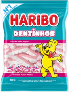 Bala De Gelatina Haribo Dentinhos 100g