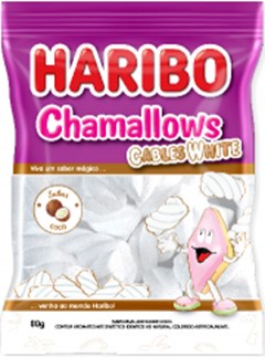 Marshmallow Haribo Cables White 80g