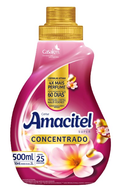 Amaciante Amacitel Concentrado Super Cerise 12x500ml
