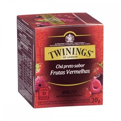 Chá Inglês Twinings Preto Frutas Vermelhas Com 10 Sachês 20g