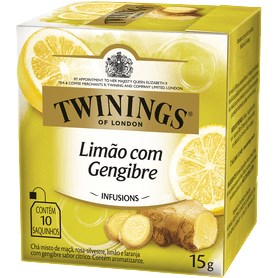 Chá Inglês Twinings Limão E Gengibre Com 10 Sachês 15g