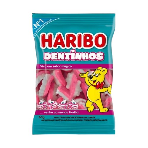 Bala De Gelatina Haribo Dentinhos 60g