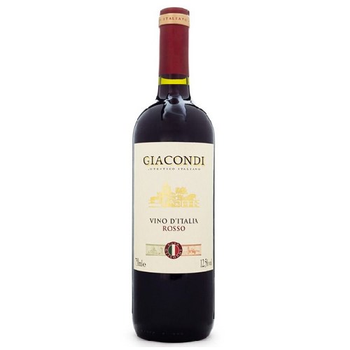Vinho Tinto Italiano Giacondi Vino D´Italia Rosso 750ml