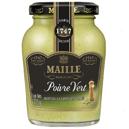 Mostarda Francesa Maille Com Pimenta Verde 215g