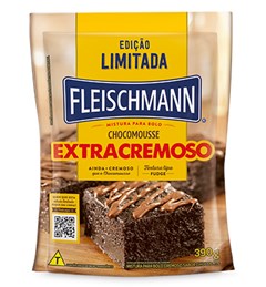 Mistura Para Bolo Fleischmann Chocomousse Cremoso 390g