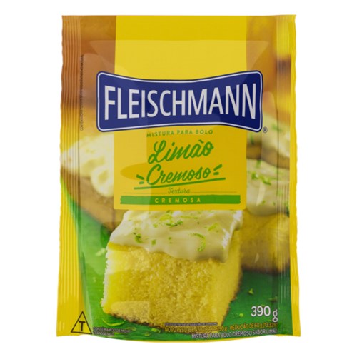 Mistura Para Bolo Fleischmann Limão Cremoso 390g