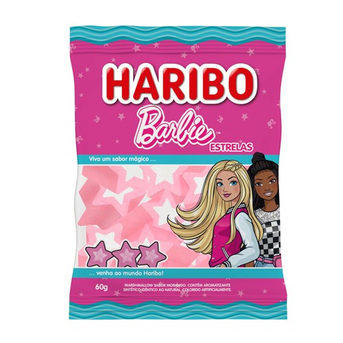 Marshmallows Haribo Barbie Morango Estrela 60g