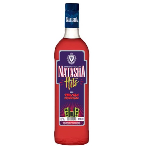 Vodka Nacional Natasha Hits Frutas Vermelhas 900ml