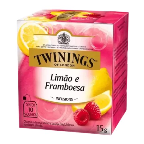 Chá Inglês Twinings Limão E Framboesa Com 10 Sachês 15g