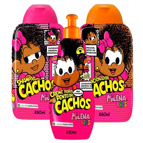 Kit Promocional Milena Kids Shampoo E Condicionador + Creme De  Pentear Grátis 260ml