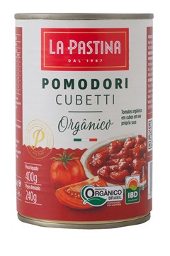 Tomate Italiano La Pastina Pomodori Cubetti Orgânico 400g