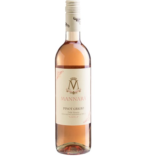 Vinho Rosé Italiano Mannara Pinot Grigio 750ml