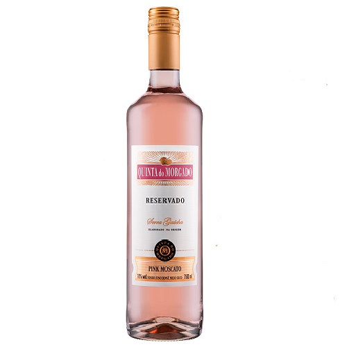 Vinho Rosé Nacional Quinta Do Morgado Pink Moscato Meio Seco 750ml
