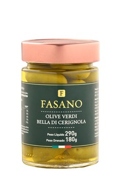 Azeitona Verde Italiana  Bella Di Cerignola Fasano 180g