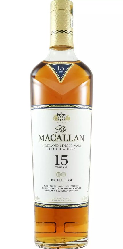 Whisky Escocês The Macallan Double Cask 15 Anos Single Malt 700ml