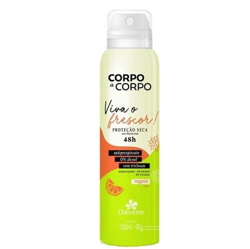 Desodorante Antiperspirante Aerossol Frescor Davene 150ml