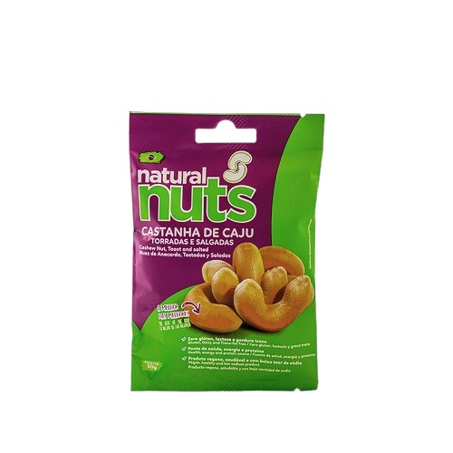 Castanha De Caju Torrada E Salgada Natural Nuts 50g