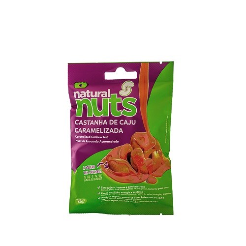 Castanha De Caju Caramelizada Natural Nuts 50g