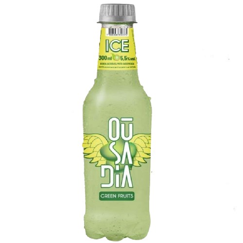 Vodka Ousadia Ice Green Fruits Pet 300ml