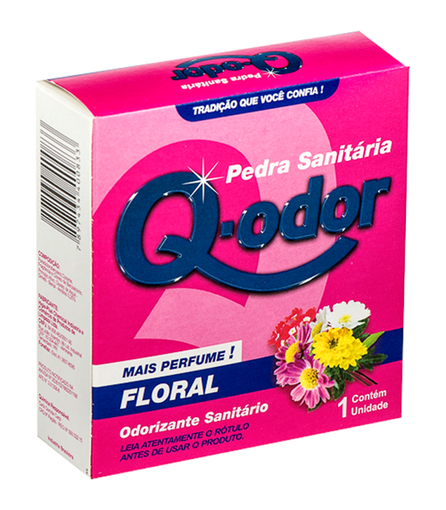 Pedra Sanitária Q-Odor Floral 40g