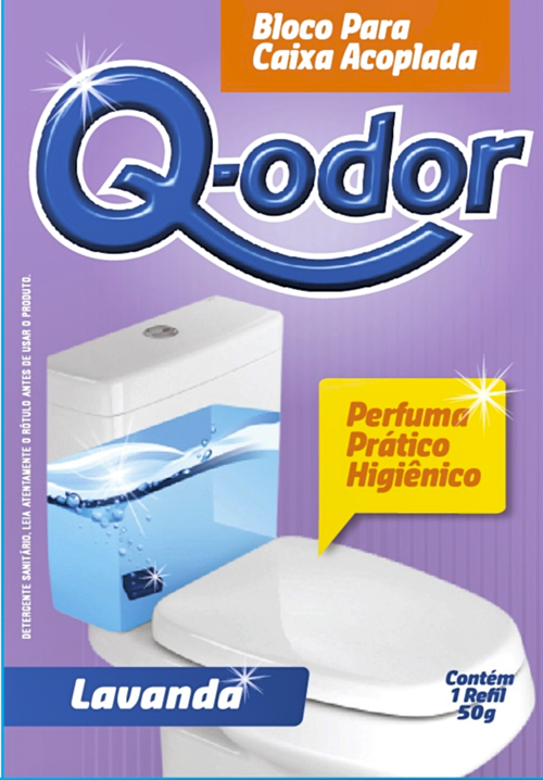 Bloco P/Caixa Acoplada Q-Odor Lavanda 50g