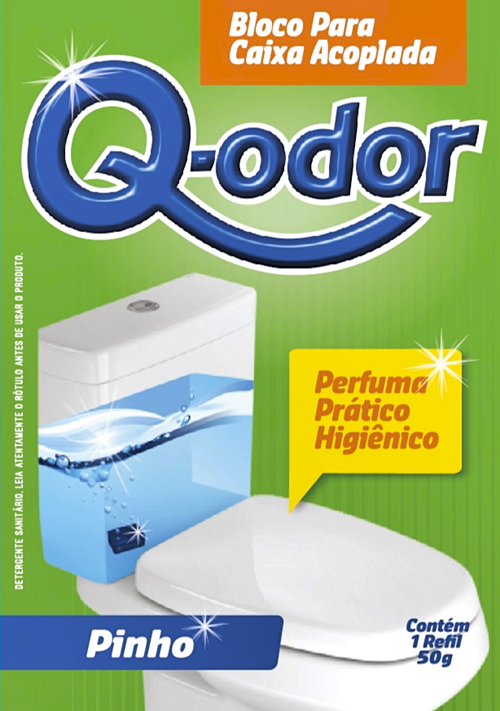 Bloco P/Caixa Acoplada Q-Odor Pinho 50g