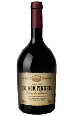 Vinho Frances Tinto Black Finger Aoc Côtes Du Rhône 750ml