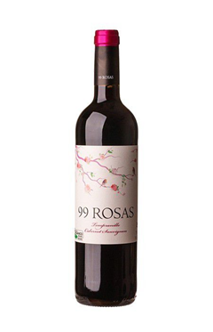 Vinho Espanhol Tinto 99 Rosas Tempranillo Cabernet 750ml