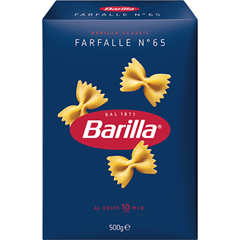 Macarrão Italiano Barilla Farfalle N65 500g