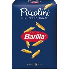 Macarrão Italiano  Barilla Mini Penne Rigate Piccolini 500g