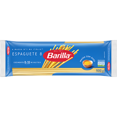 Macarrão Nacional Barilla Espaguete N8 500g