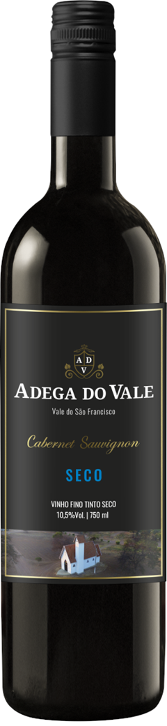 Vinho Tinto Nacional Adega Do Vale Fino Seco Cabernet Sauvignon 750 Ml