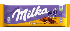 Chocolate Suiço Milka Trilpe Caramel Chocolate 90g