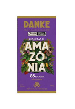 Chocolate Danke 85% Cacau Amazônia 80g