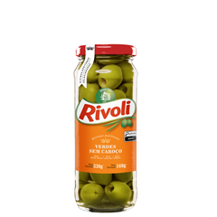 Azeitona Verde Rivoli Sem Caroço 160g