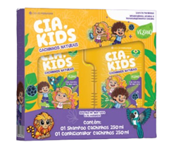 Combo Shampoo+Condicionador Cachinhos Naturais Cia Da Natureza Kids