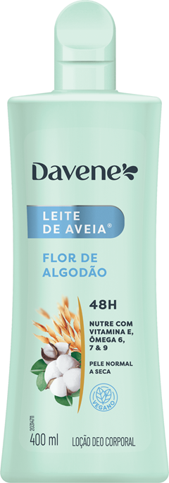 Leite De Aveia Flor De Algodão Deo Corporal Davene 400ml