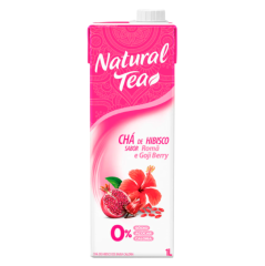 Cha Natural Tea Hibisco Roma E Goji Berry 1 Litro