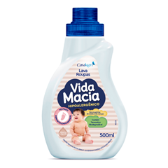 Lava Roupas Vida Macia Glicerina E Algodão 500ml