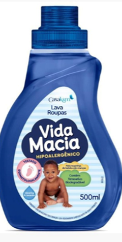 Lava Roupas Vida Macia Glicerina E Lavanda 500ml